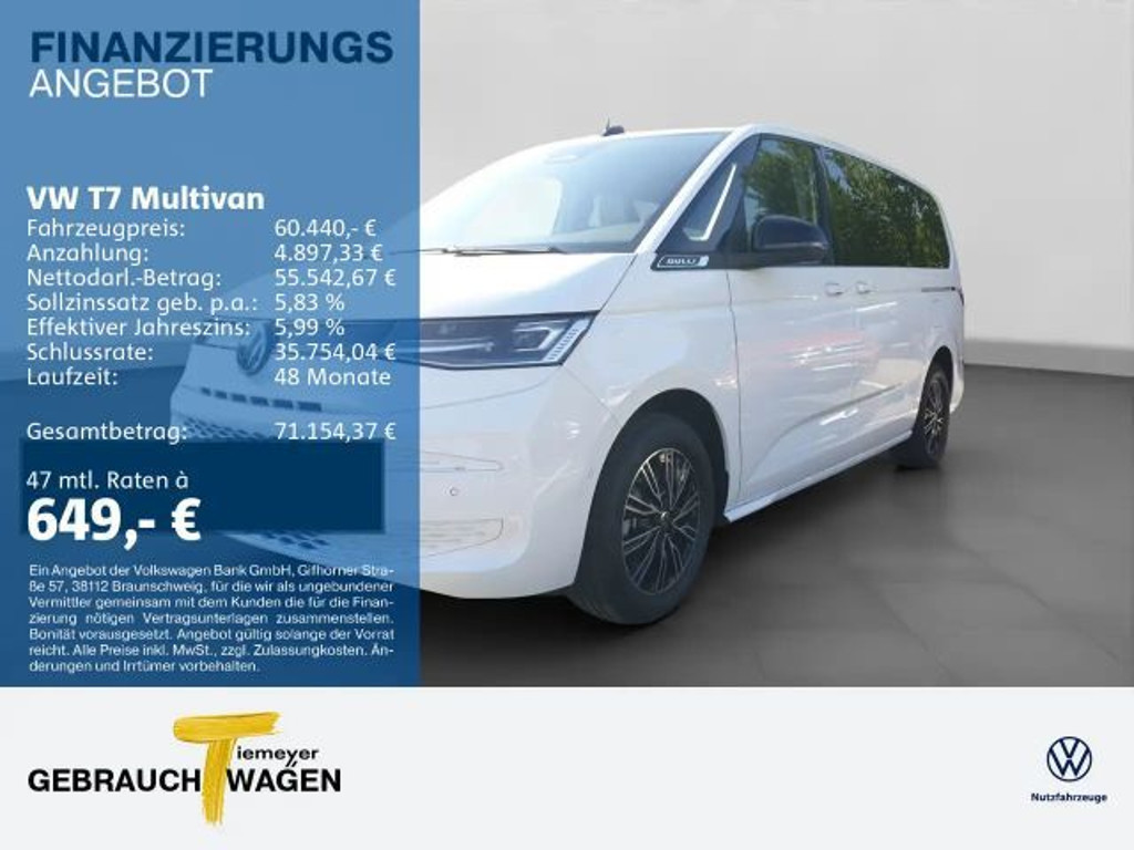 Volkswagen Multivan eHybrid Lang T7