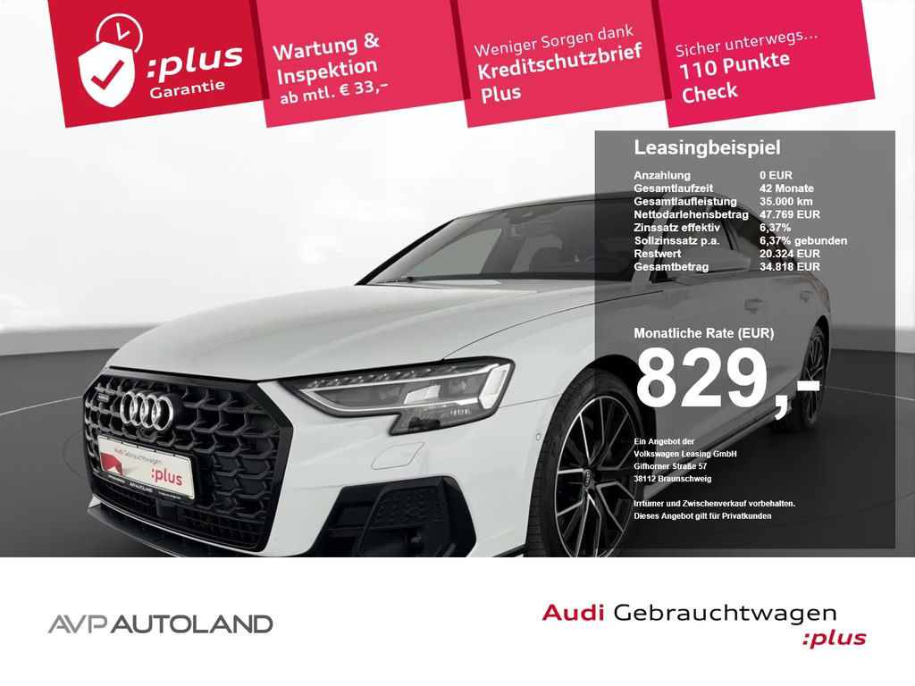 Audi A8 Quattro S-Line 55 TFSI