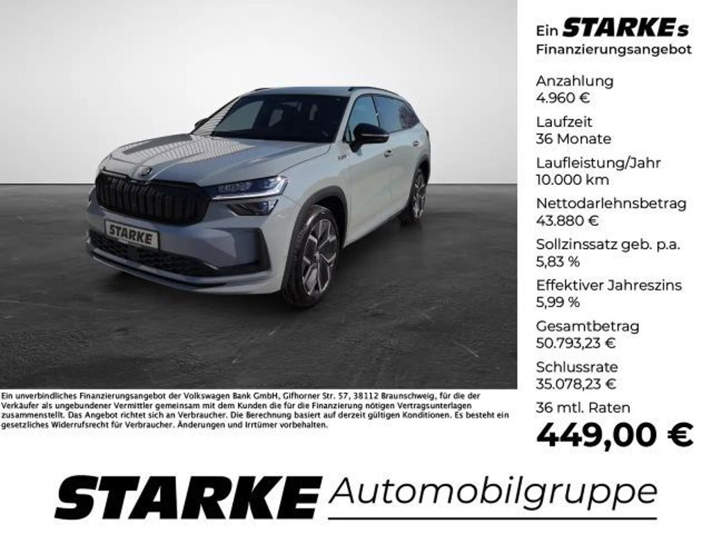 Skoda Kodiaq 4x4 Sportline 2.0 TDI