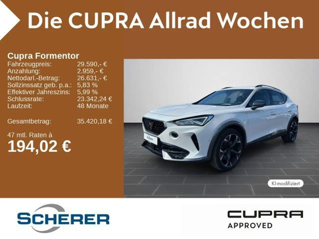 Cupra Formentor 4Drive 2.0 TSI DSG VZ