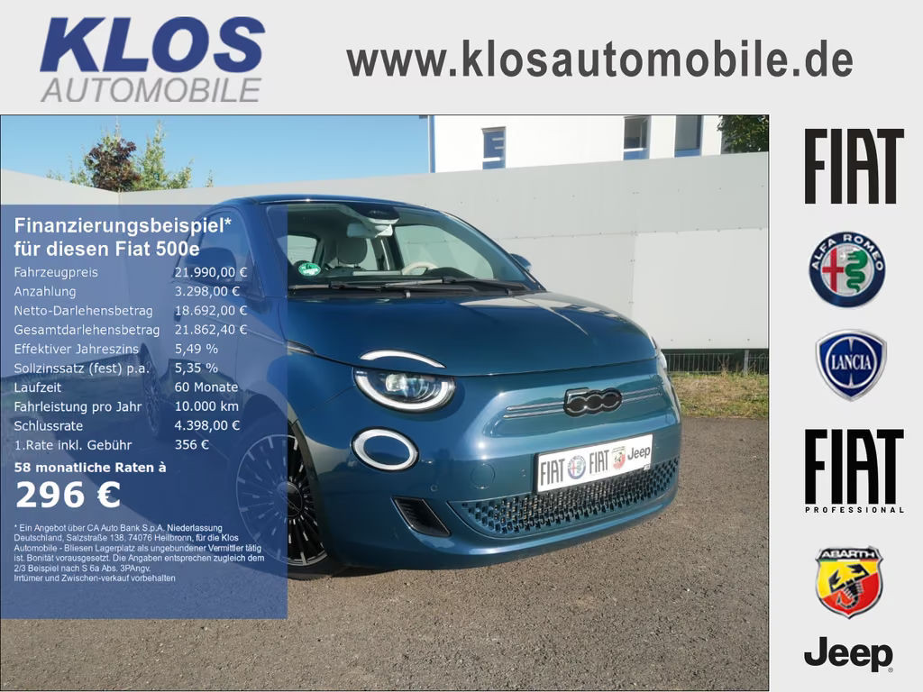 Fiat 500e by Bocelli 42 kWh