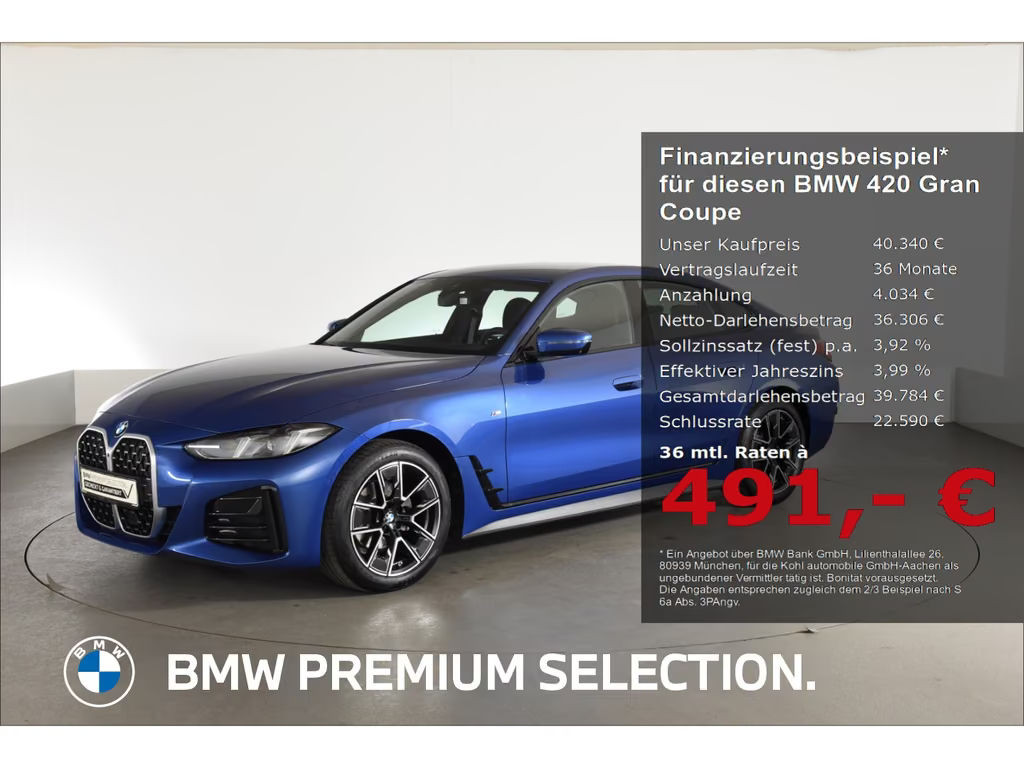 BMW 4 Serie 420 M-Sport Coupé Gran Coupé 420i