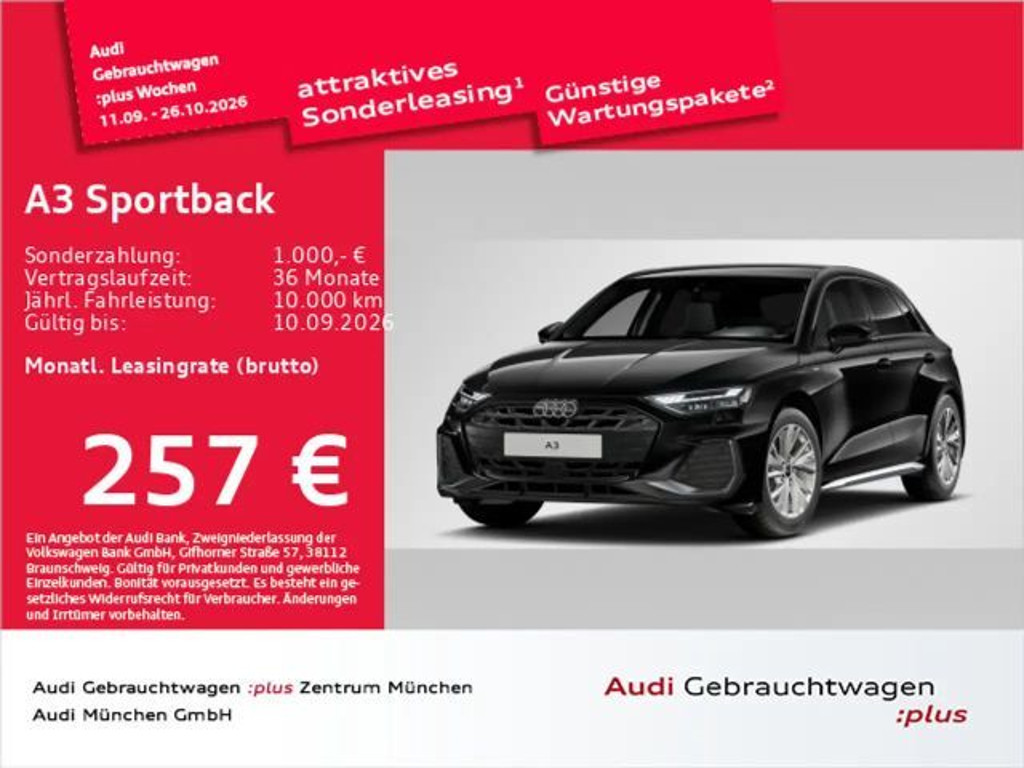 Audi A3 Sportback Sedan S-Line S-Tronic 35 TDI