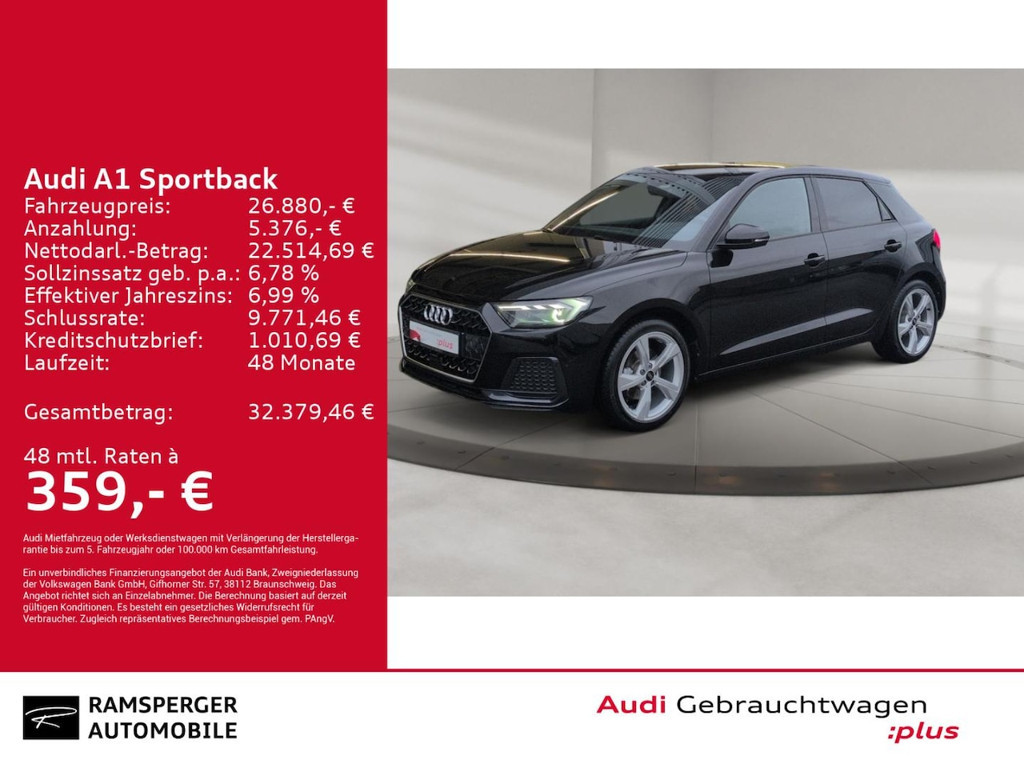 Audi A1 Sportback S-Tronic 30 TFSI