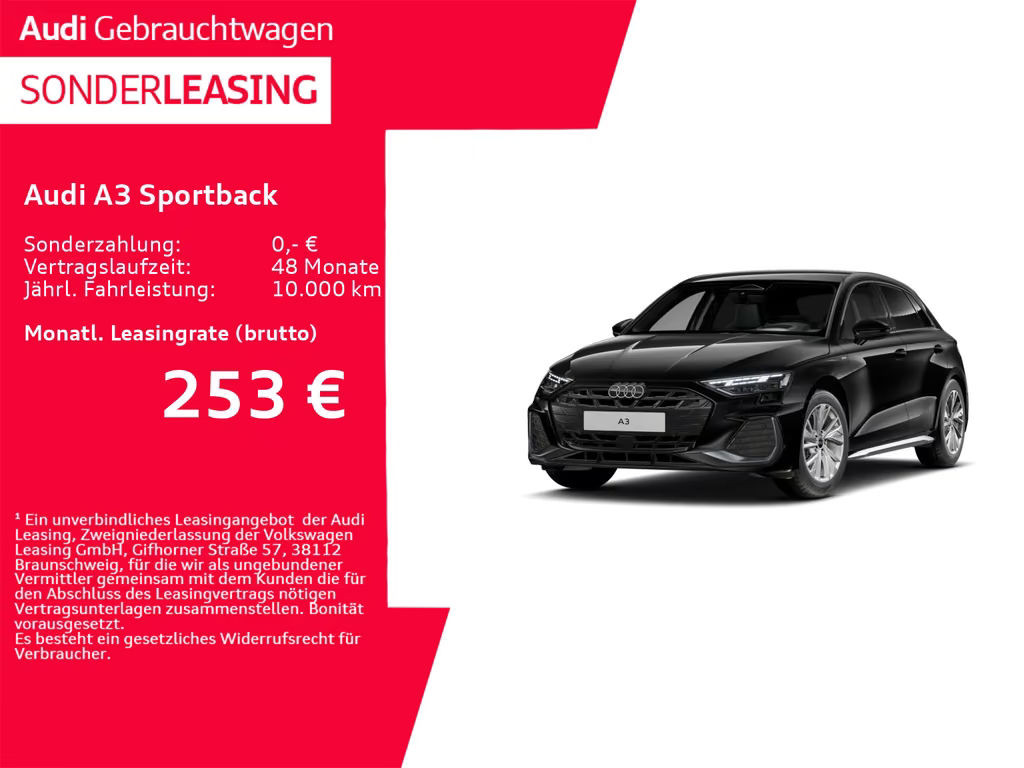 Audi A3 Sportback Sedan S-Line S-Tronic 35 TFSI