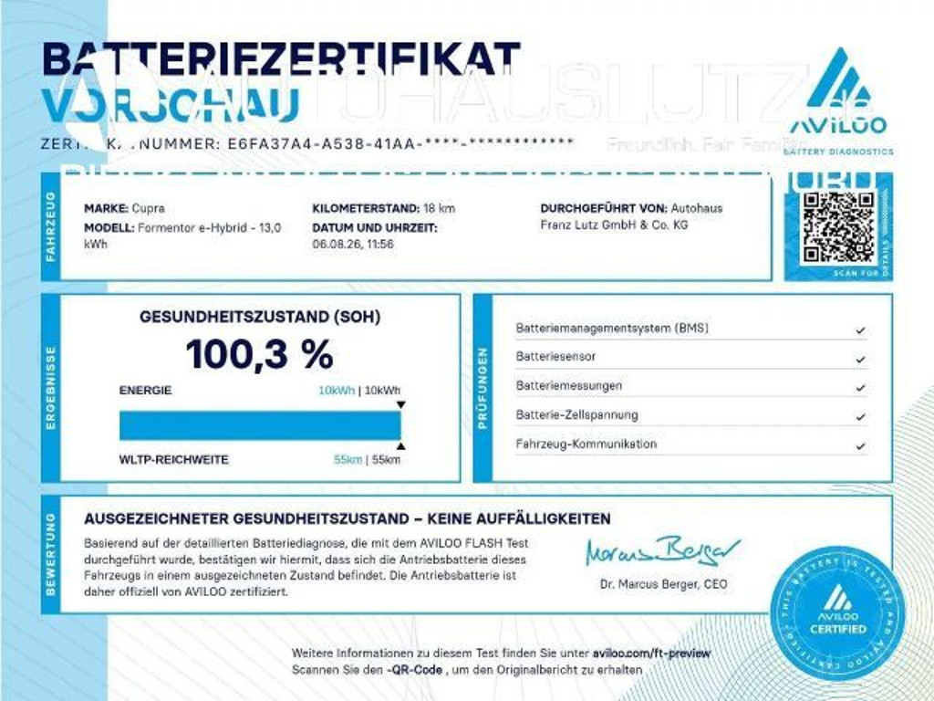 Cupra Formentor 1.4 VZ e-Hybrid