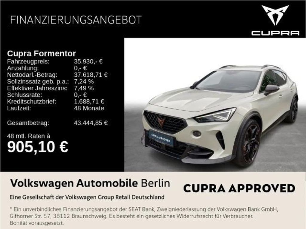 Cupra Formentor VZ5 2.5 TSI DSG