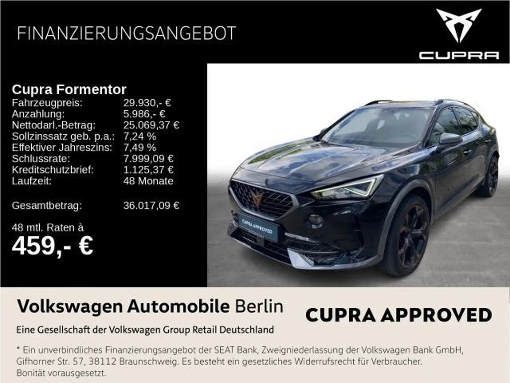 Cupra Formentor 4Drive 2.0 TSI DSG VZ