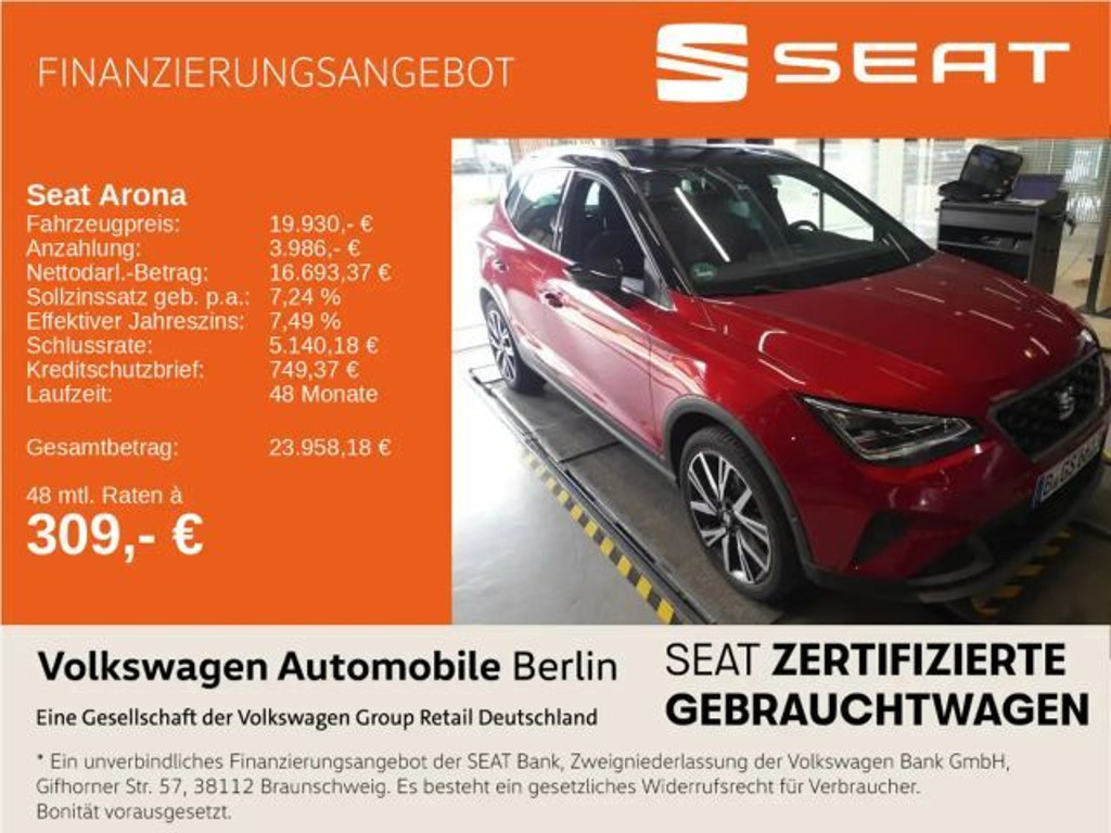 Seat Arona FR-lijn 1.0 TSI DSG