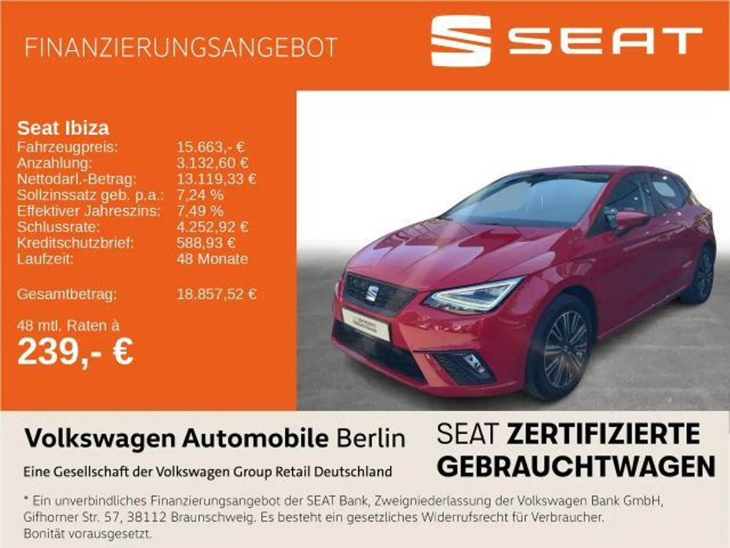 Seat Ibiza Style 1.0 TSI DSG
