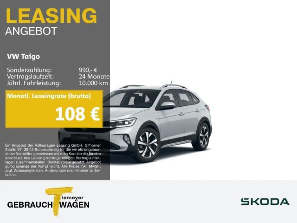 Volkswagen Taigo Style 1.0 TSI