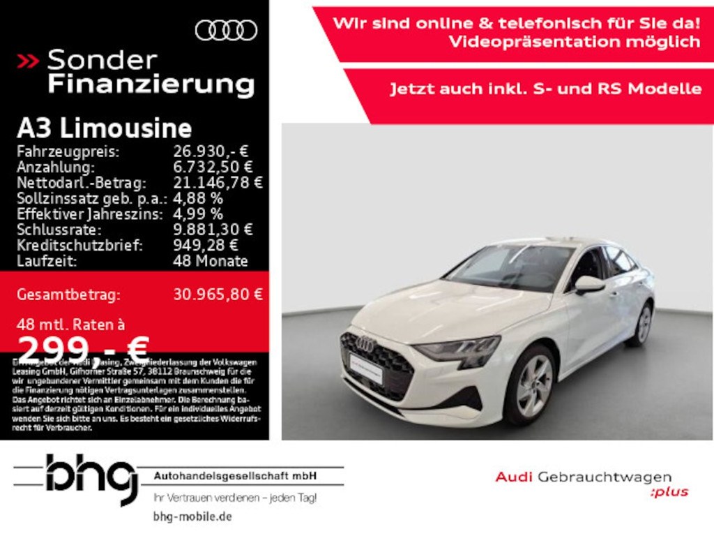 Audi A3 Sedan S-Tronic 35 TFSI