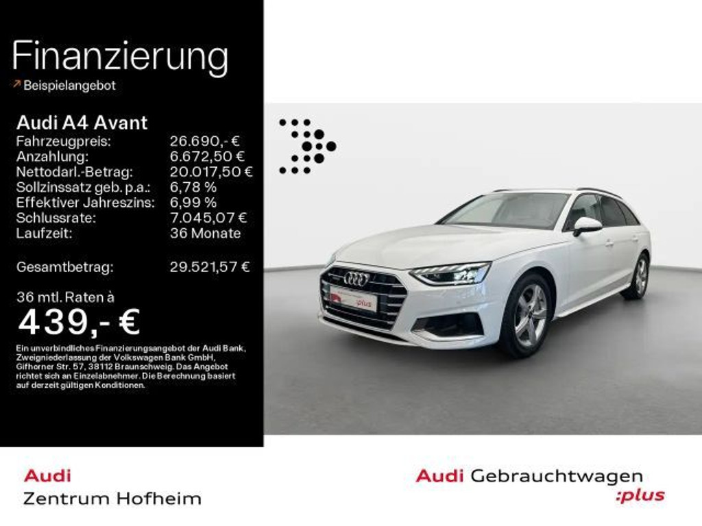 Audi A4 Quattro 40 TFSI