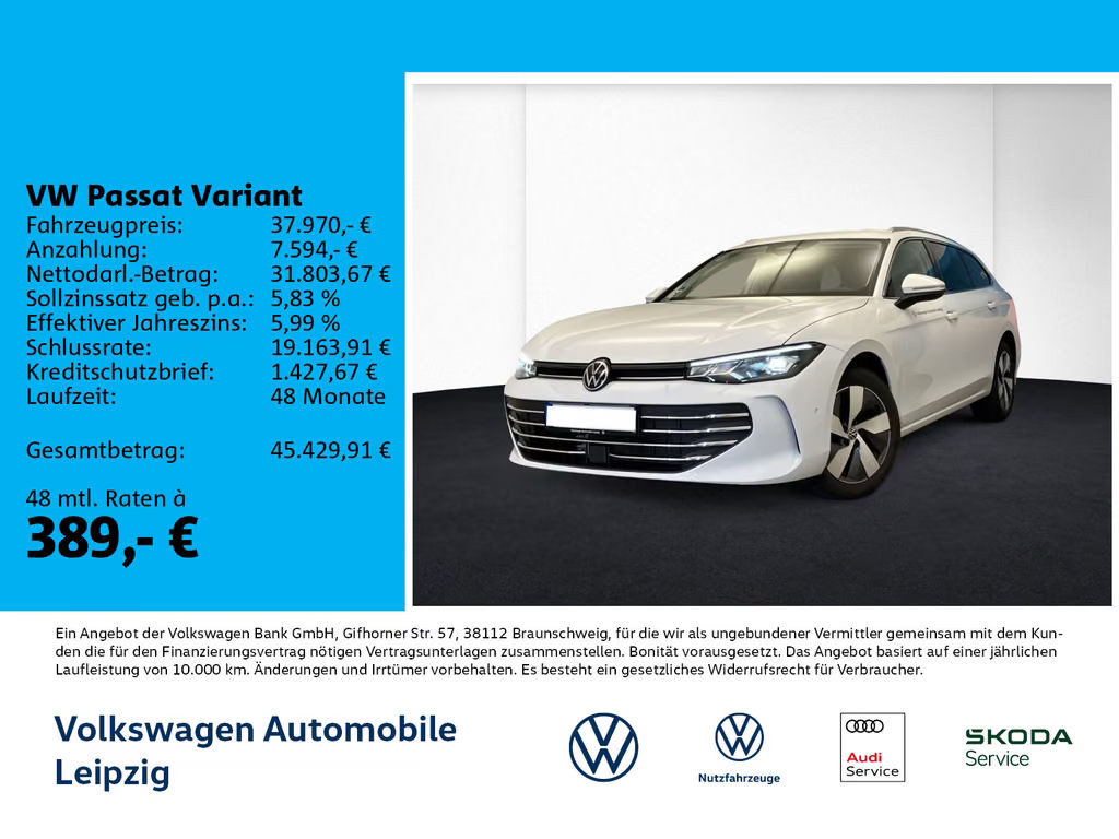 Volkswagen Passat Business DSG Variant 1.5 eTSI