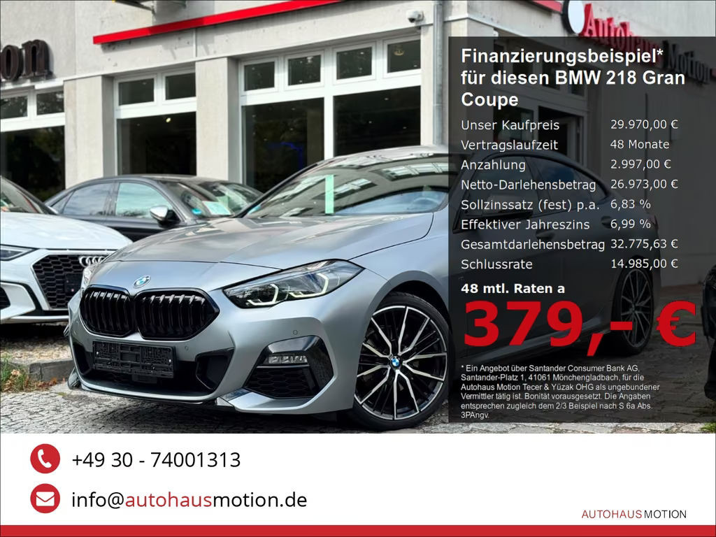 BMW 2 Serie 218 M-Sport Coupé Gran Coupé Sedan 218i