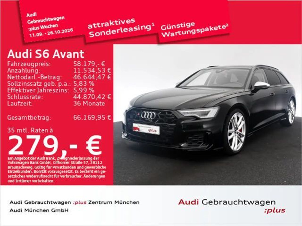 Audi S6 TDI tiptr. Pano/B&O/AHK/Kamera