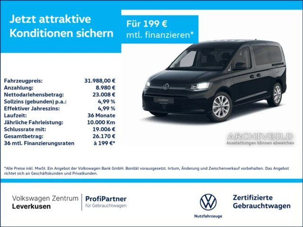 Volkswagen Caddy DSG Life eHybrid Maxi