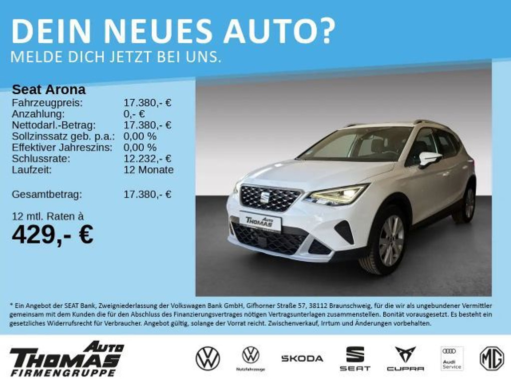 Seat Arona 1.0 TSI DSG