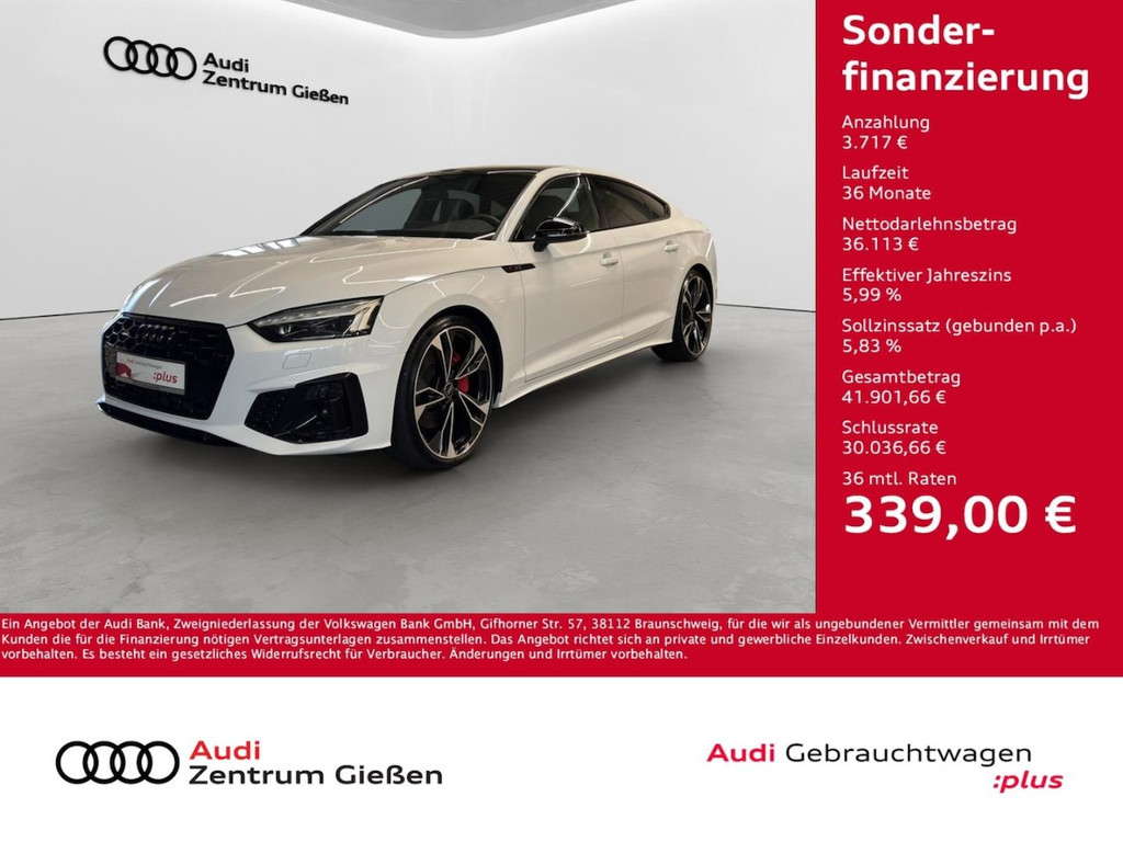 Audi A5 Sportback Quattro Business S-Line S-Tronic 45 TFSI