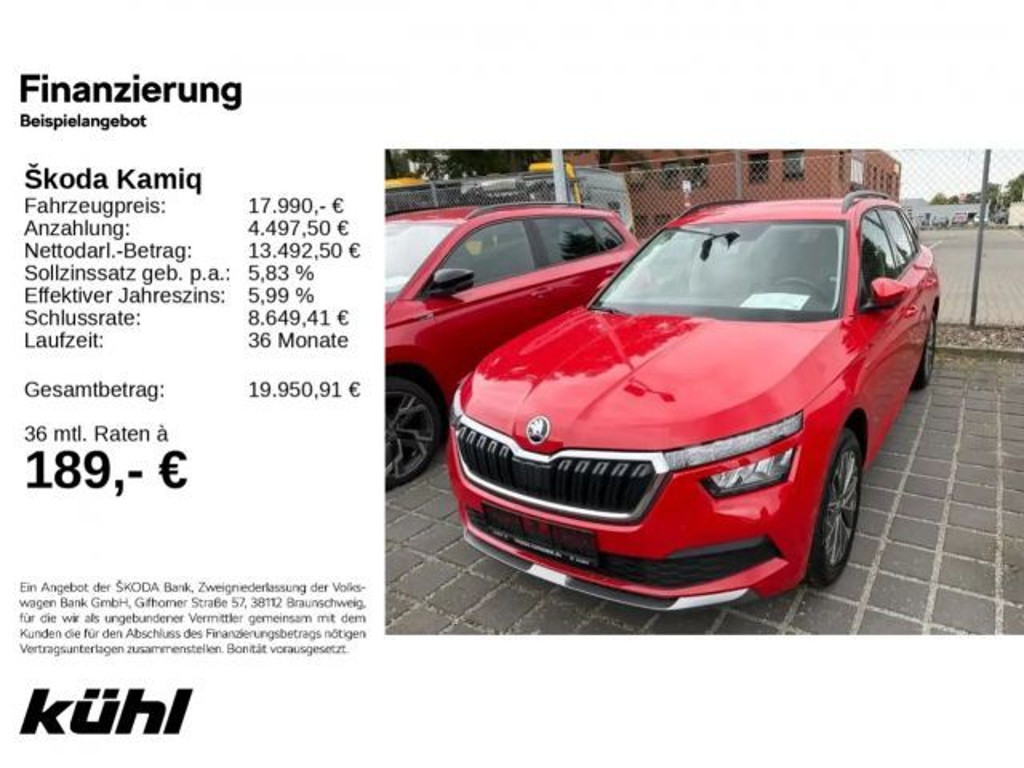 Skoda Kamiq Clever 1.0 TSI
