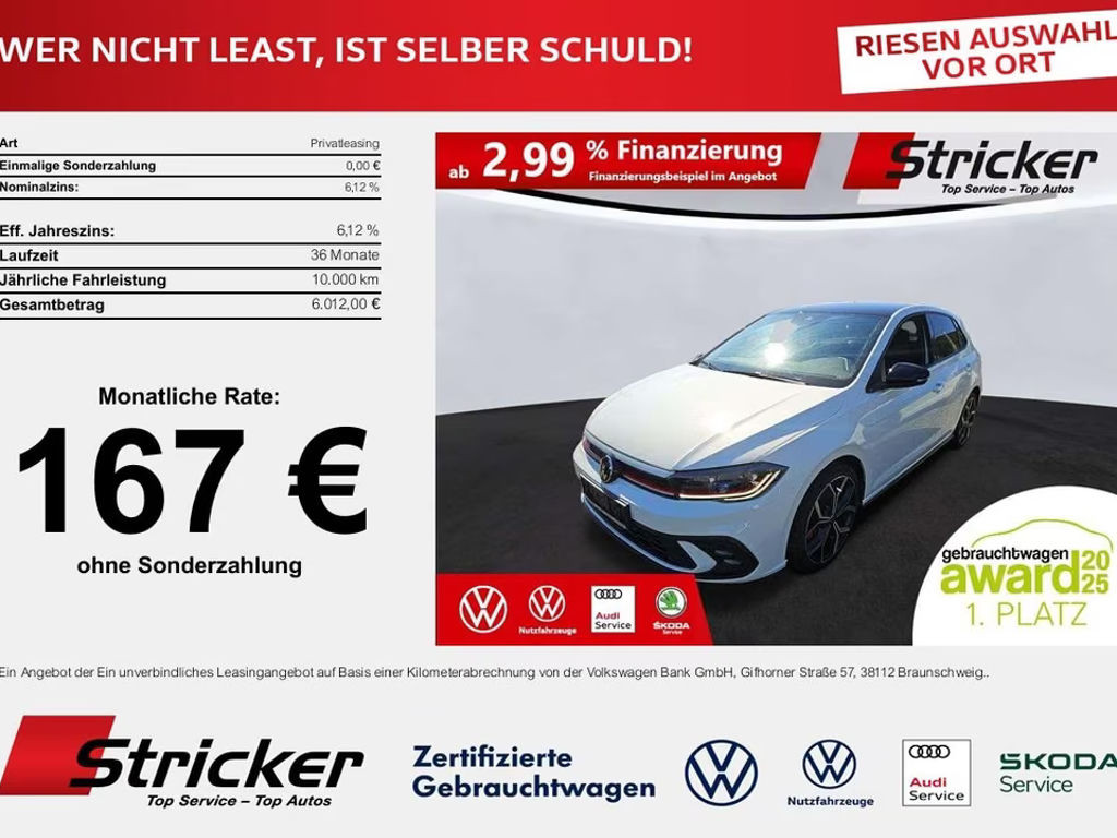 Volkswagen Polo DSG GTI 2.0 TSI