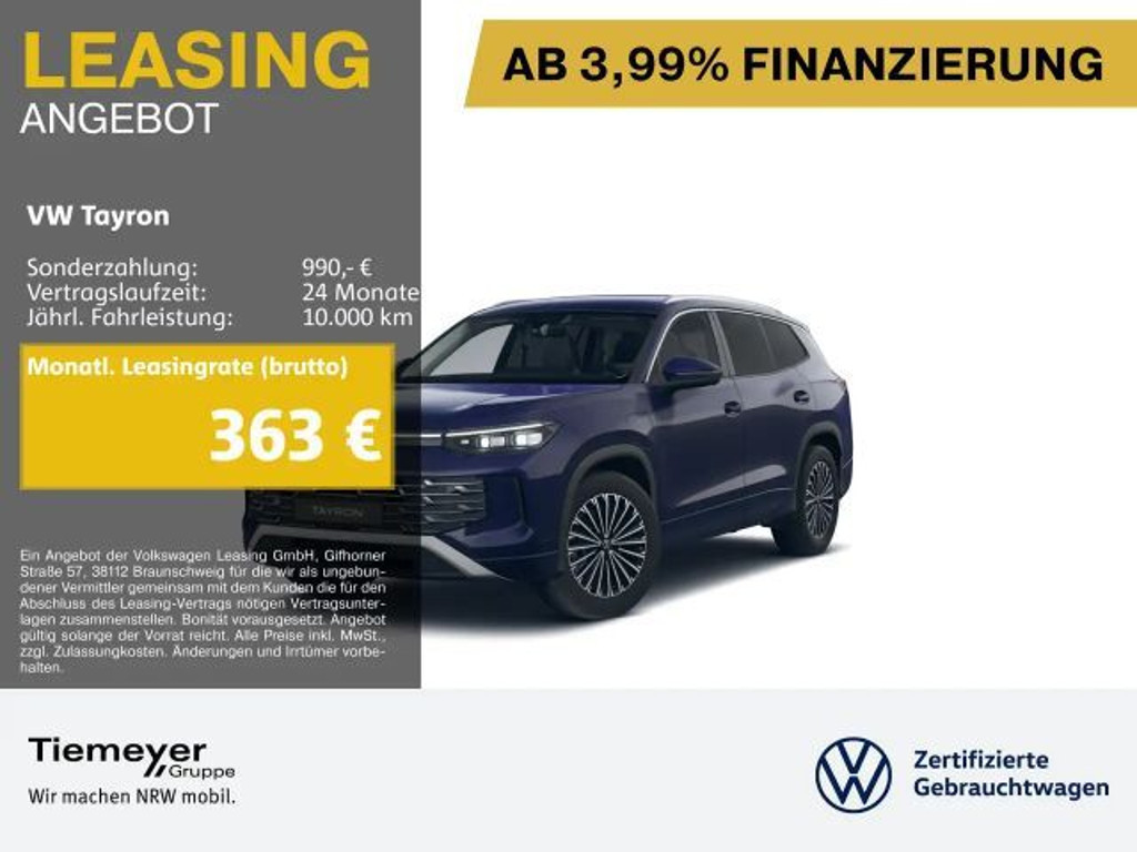 Volkswagen Tayron eHybrid Elegance Elegance