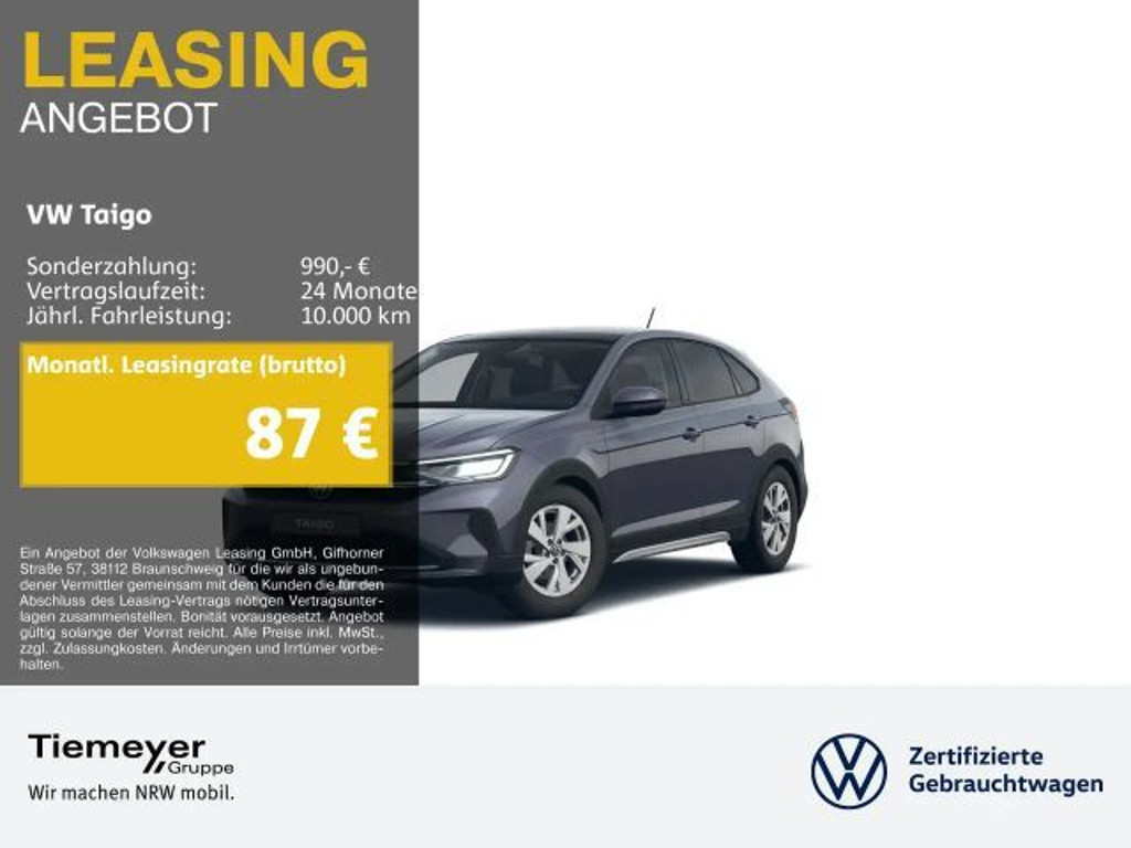 Volkswagen Taigo Life 1.0 TSI