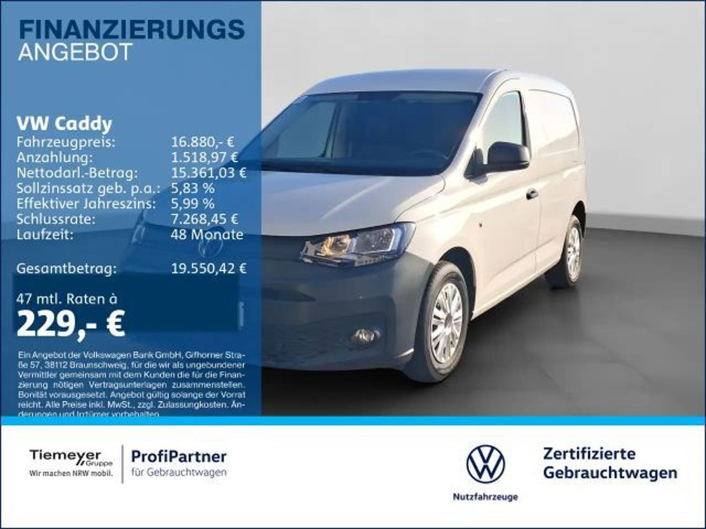 Volkswagen Caddy Cargo AHK NAVI PDC