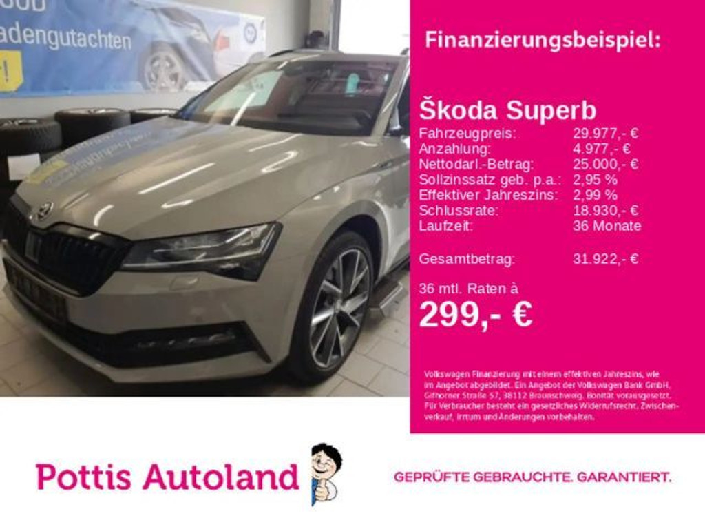 Skoda Superb Combi Sportline 2.0 TSI