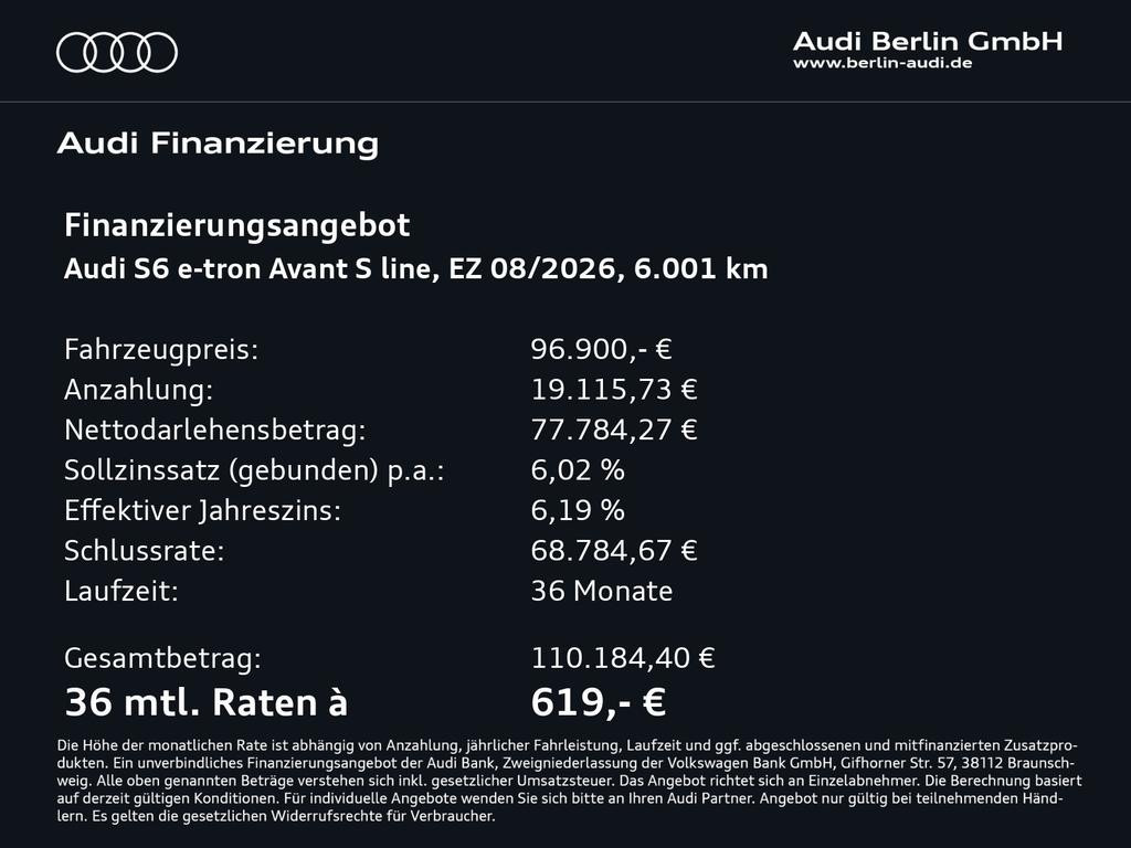 Audi S6 e-tron
