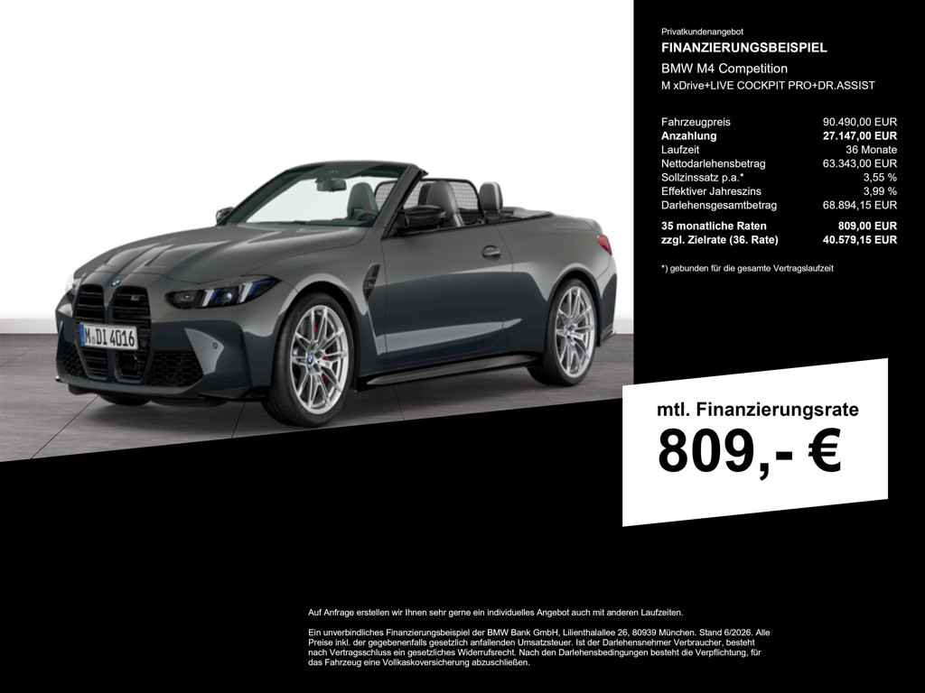 BMW M4 Cabrio Competition