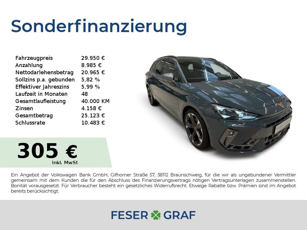 Cupra Leon Sportstourer DSG 2.0 TDI