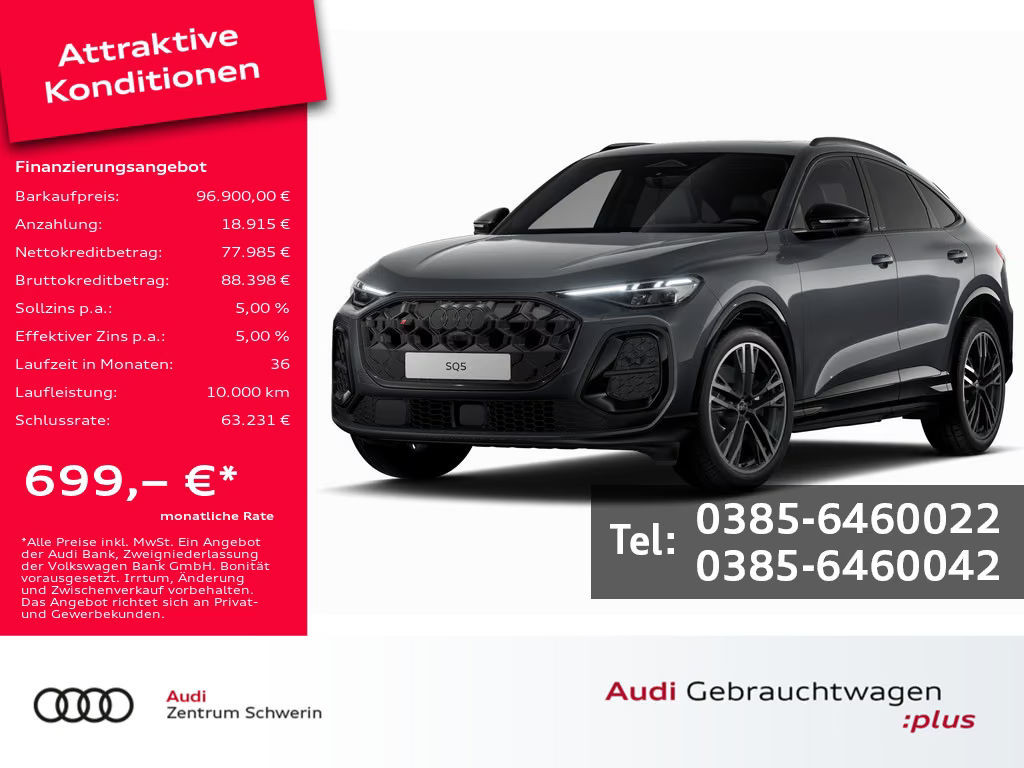 Audi SQ5 Sportback Quattro S-Line 3.0 TFSI
