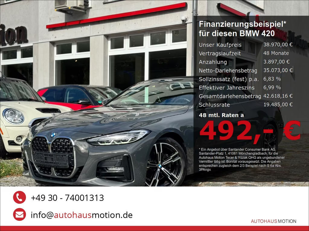 BMW 4 Serie 420 M-Sport Cabrio 420d
