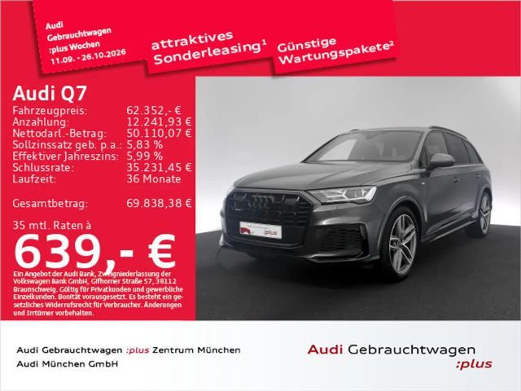 Audi Q7 Quattro S-Line 55 TFSI