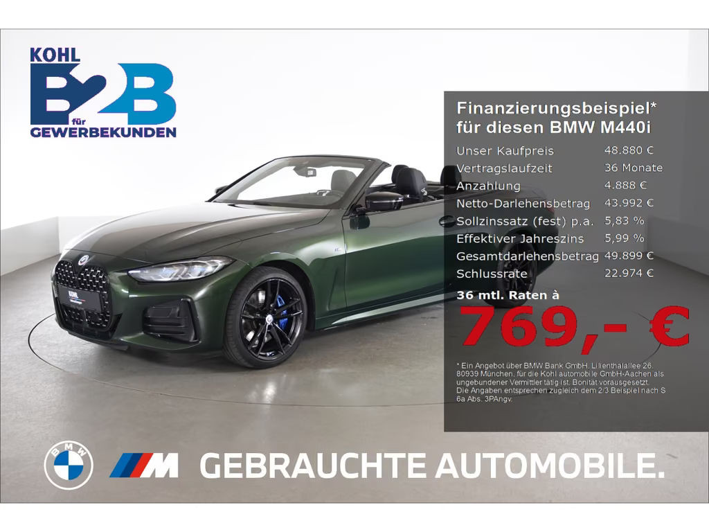 BMW M440 xDrive Cabrio M440i