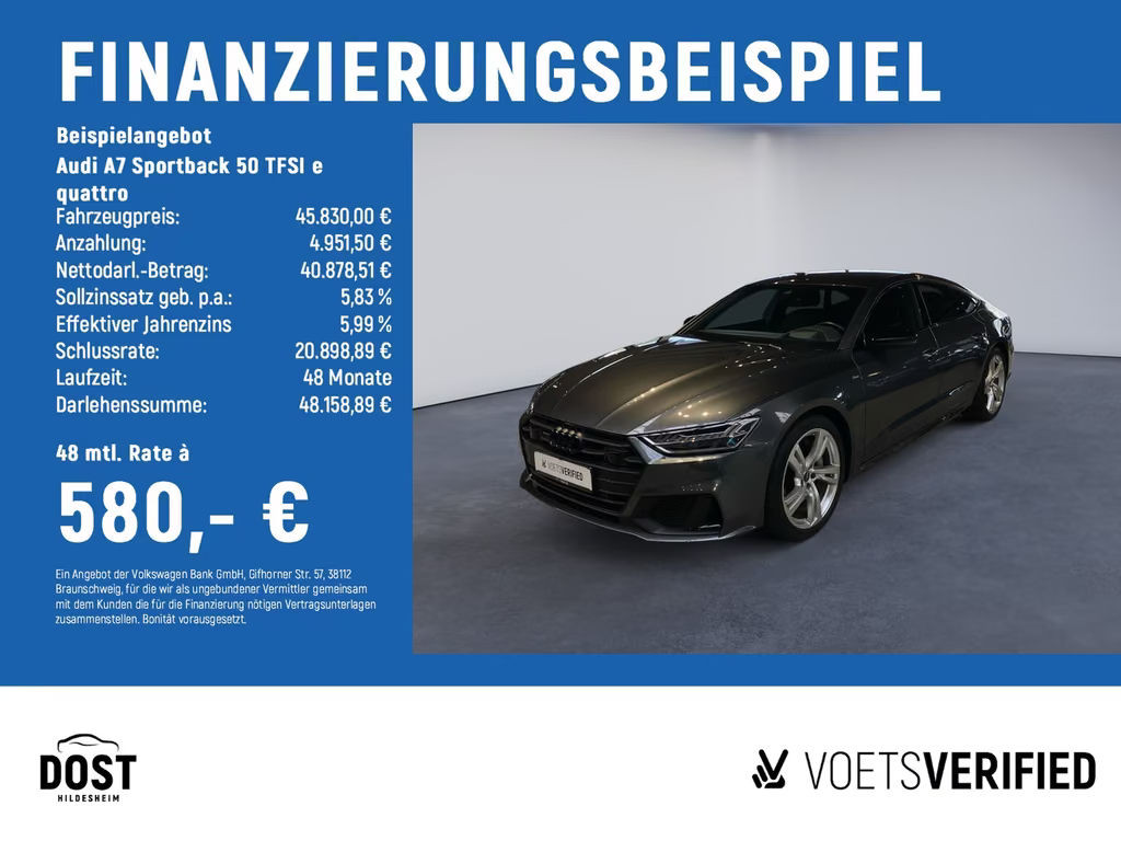 Audi A7 Sportback Quattro Hybride 50 TFSI
