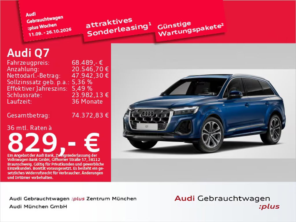 Audi Q7 Quattro S-Line 50 TDI