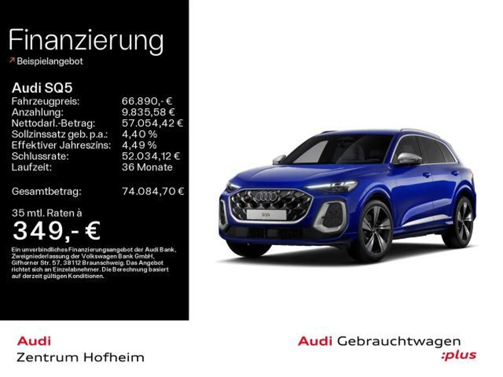 Audi SQ5 TFSI S tro*Air*B&O*HUD*Matrix*Virtual*Navi+*