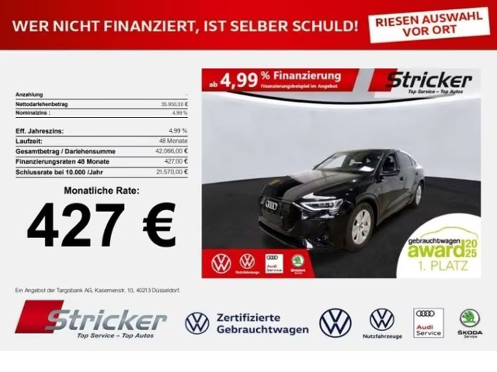 Audi e-tron Sportback Quattro S-Line 55