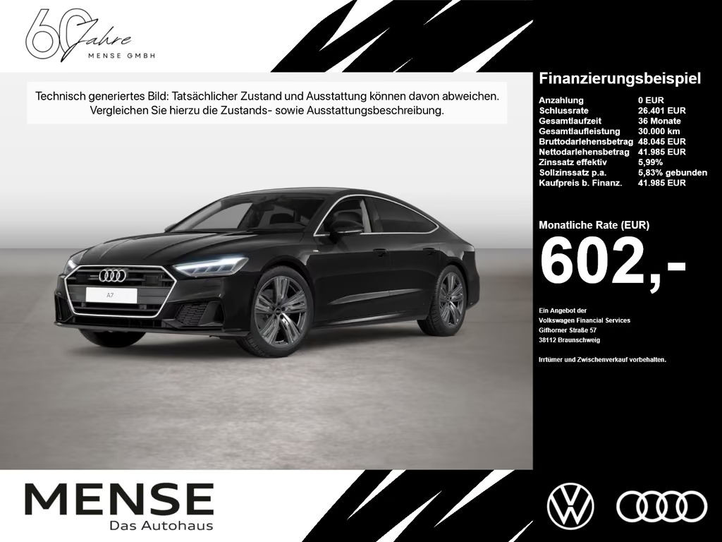 Audi A7 Sportback Quattro S-Line S-Tronic 45 TFSI