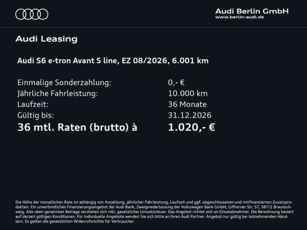 Audi S6 e-tron