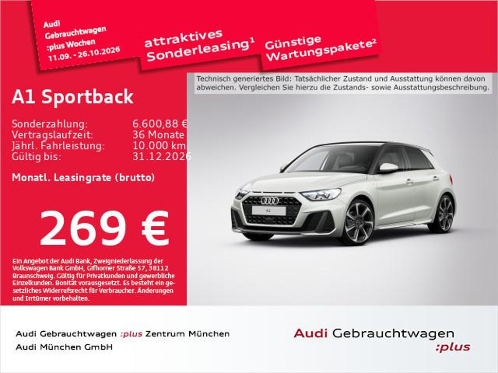 Audi A1 Sportback S-Line S-Tronic 30 TFSI