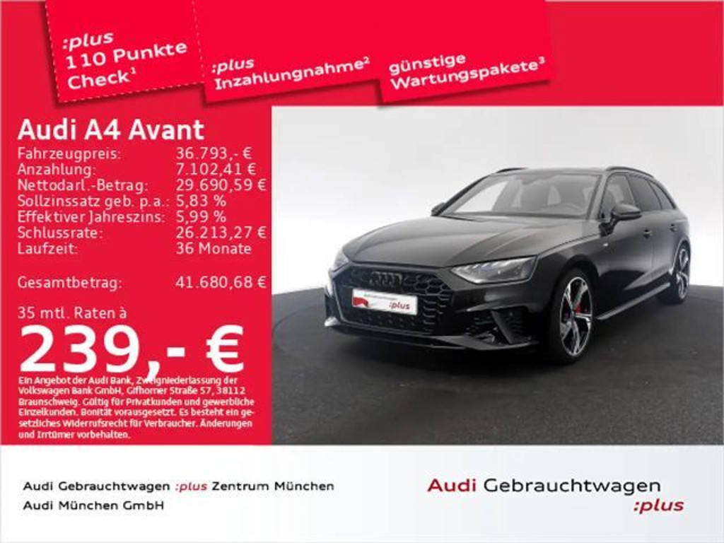 Audi A4 Competition S-Line S-Tronic 40 TFSI