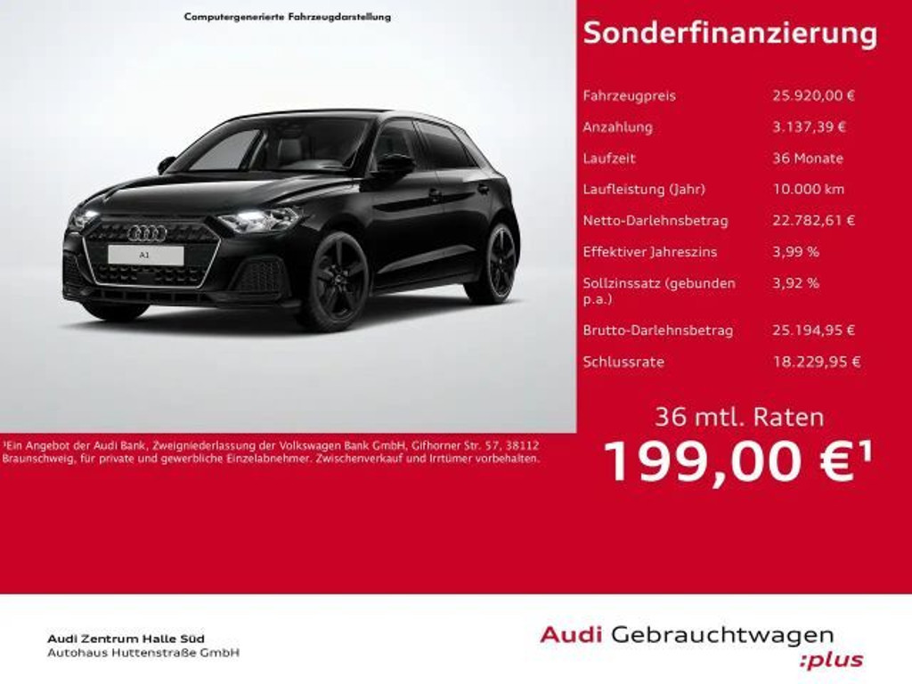 Audi A1 Sportback S-Tronic 35 TFSI