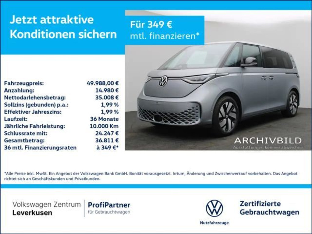 Volkswagen ID.Buzz ACC AHK NAVI SHZ LED