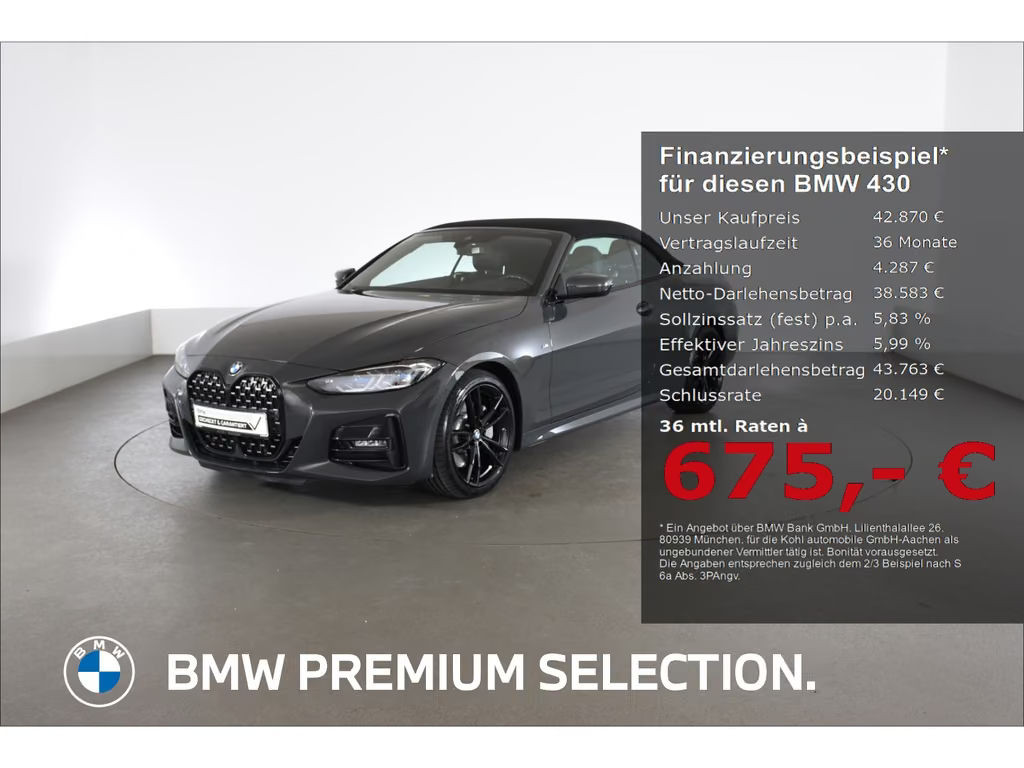 BMW 4 Serie 430 M-Sport xDrive Cabrio 430i