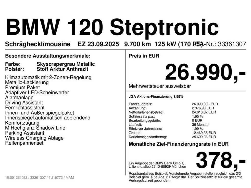 BMW 1 Serie 120 Sedan 120d