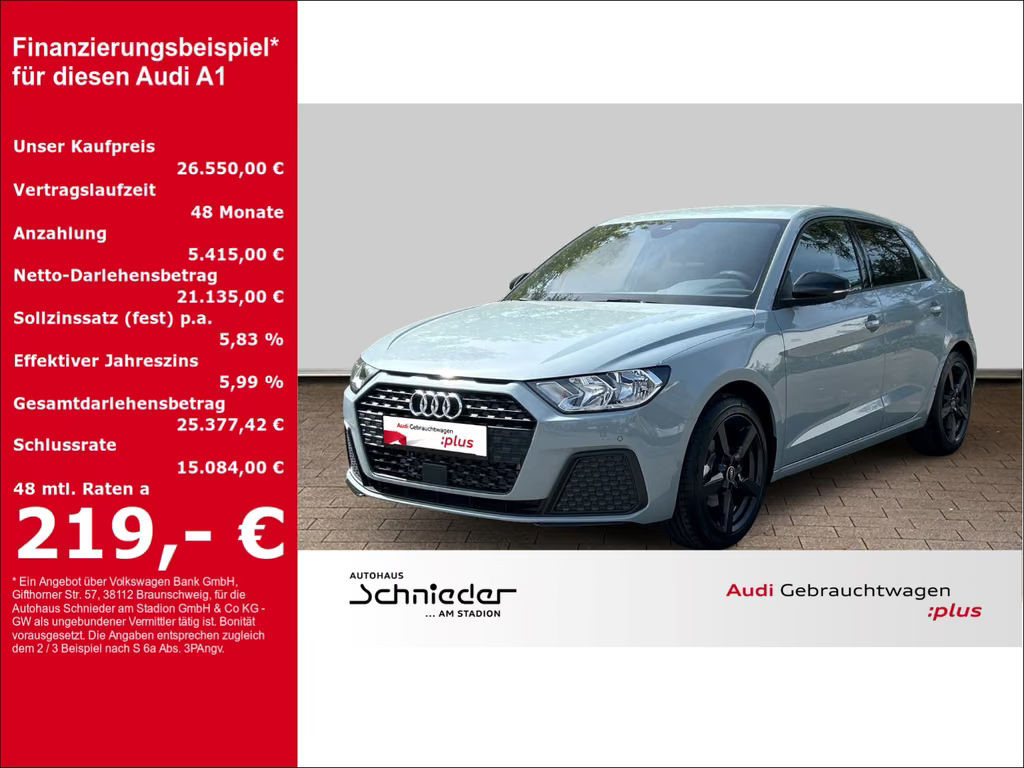 Audi A1 Sportback S-Tronic 30 TFSI