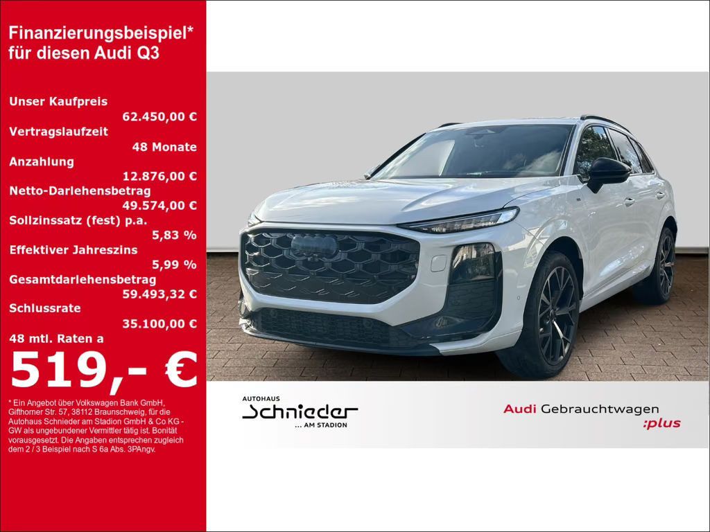 Audi Q3 Quattro S-Line S-Tronic